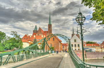 Wroclaw landmarks, Poland, HDR Image