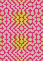 Abstract Geometric Pattern generative computational art illustration