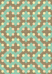 Abstract Geometric Pattern generative computational art illustration