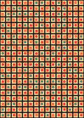 Fototapeta premium Abstract Geometric Pattern generative computational art illustration