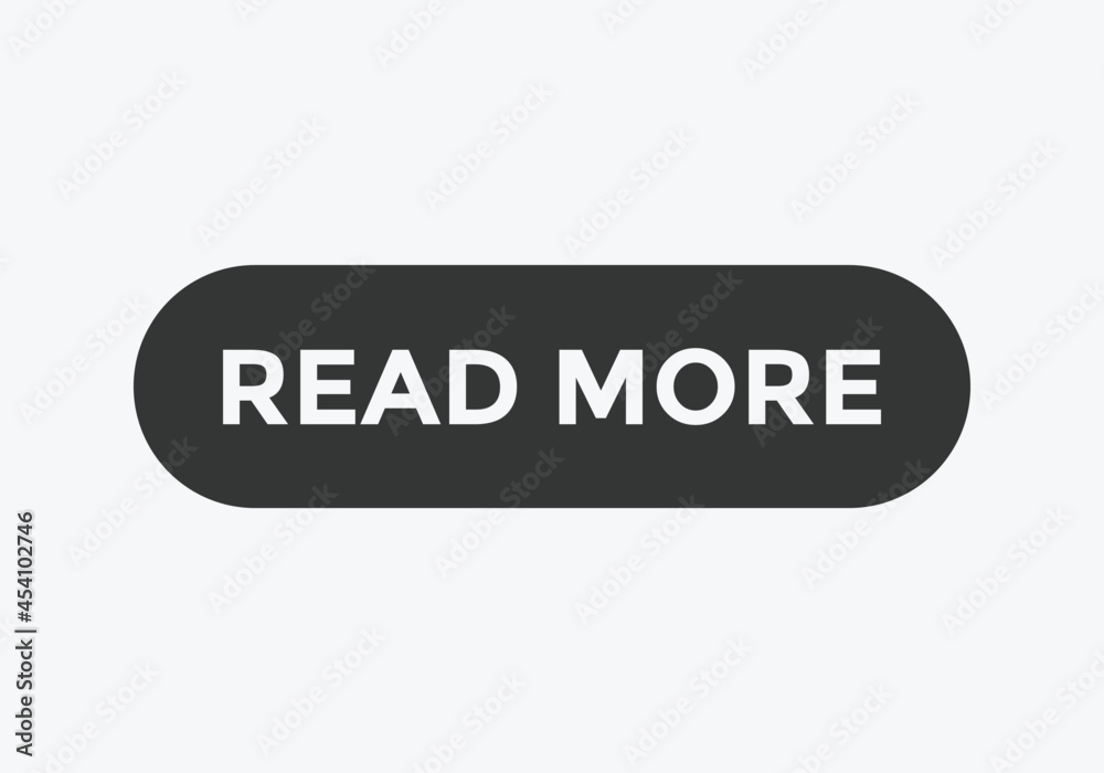 Wall mural read more text sign icon, square shape web button template