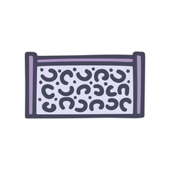 stone fence color vector doodle simple icon