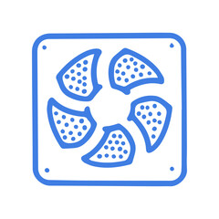 Ventilation grill line vector doodle simple icon