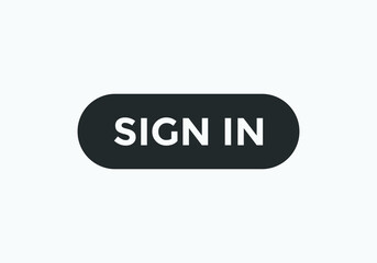 sign in text sign icon. rounded shape