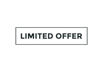 Fototapeta premium limited offer icon. web button. sign. square shape limited offer