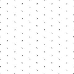 Square seamless background pattern from geometric shapes. The pattern is evenly filled with small black beach symbols. Vector illustration on white background