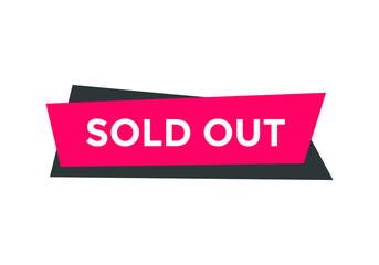 sold out web button template. white color text