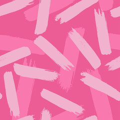 Seamless pattern with pink brush stroke on magenta background. Vector design for textile, backgrounds, sport clothes, wrapping paper, web sites and wallpaper. Fashion illustration seamless pattern.