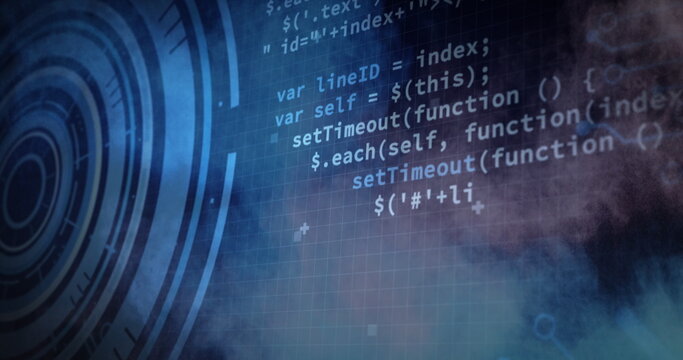 Image of scope scanning and data processing with colourful powder on grid