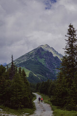 mountains and clouds