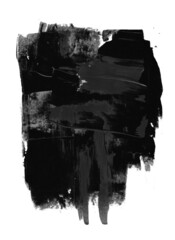 black paint abtract