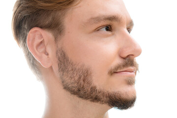 Obraz premium Simple portrait of a man with a beard