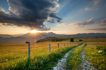 Góry Durmitor - Czarnogóra - Zachód Słońca w Montenegro