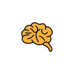 Brain icon design illustration template