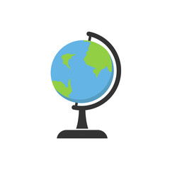 School globe icon design template illustration