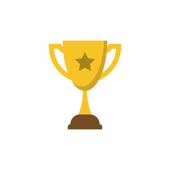 Trophy icon design illustration template