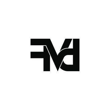fvd initial letter monogram logo design