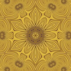 Fototapeta na wymiar Modern abstract design for textile and digital printing. Luxury motifs pattern for silk scarfs, greeting card, flyer, booklet, covers, fashion fabric printing. Autumnal color wallpaper for smartphone