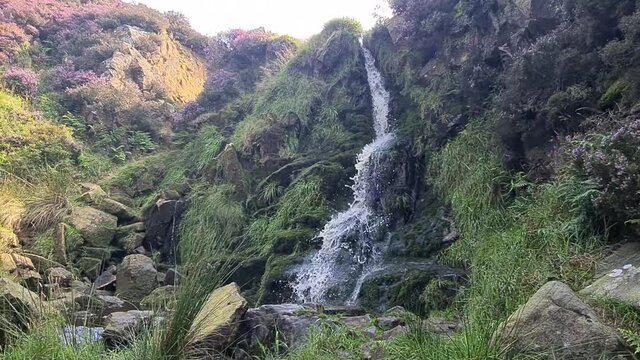 Waterfall at Ilkley Moor