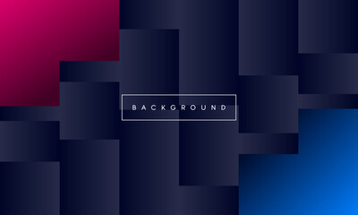 Blue and pink background with abstract rectangle geometric shapes modern element.