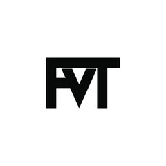 fvt initial letter monogram logo design