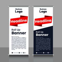roll up banner, brochure, flyer, banner design, industrial, company, template, vector, abstract, line pattern background, modern x-banner, pull-up banner,  rectangle size banner.