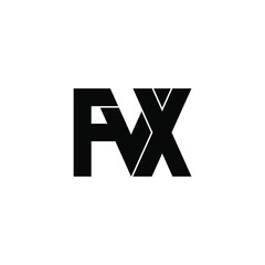 fvx letter initial monogram logo design