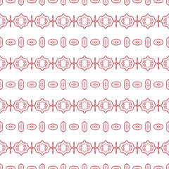 Abstract seamless pattern with various shapes. Geometric pattern for fabric. Textile background.