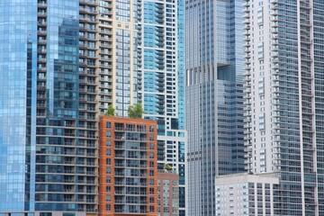 Chicago urban cityscape