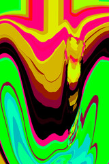 POURED COLOURS DIGITAL ART EFFECT