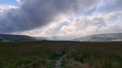 landscape with clouds