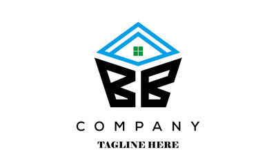 BB real estate latter logo vector