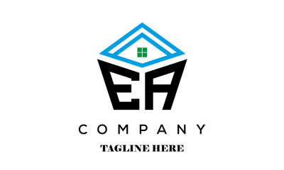 EA real estate latter logo vector
