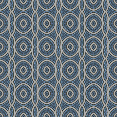 Abstract geometric mosaic seamless pattern. Kaleidoscopic background for trendy textiles. Design for fabric, wallpaper, paper, cover, weaving, packaging, tiles, ceramics.