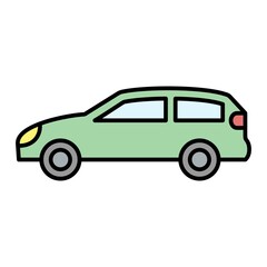 Vector Transport Filled Outline Icon Design