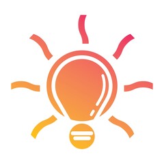 Lamp logo vector icon