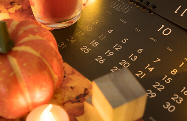 10月カレンダー