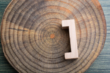 Wooden brackets on a wooden board
