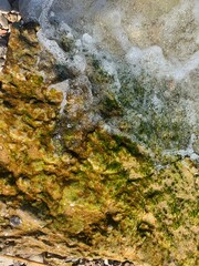 sea rock is breaking