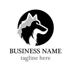 Wolf logo template