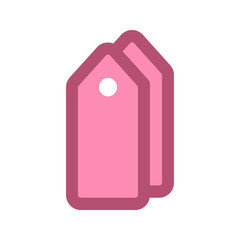 Illustration vector graphic icon of Price Tag. Filled Line Style Icon. Vector illustration isolated on white background. Perfect for website or application design.