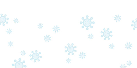 Fototapeta premium Corona virus pattern background for website or wrapping paper.COVID -19 simple pattern background illustration(Blue version).