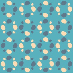 Rounded abstract seamless pattern - accent for any surfaces.