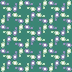 Rounded abstract seamless pattern - accent for any surfaces.