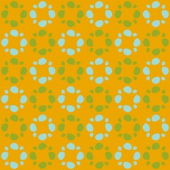 Rounded abstract seamless pattern - accent for any surfaces.