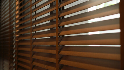 Venetian wood blinds for modern house or office interior shading shutter curtain design