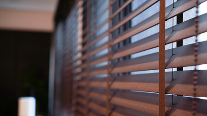 Venetian wood blinds for modern house or office interior shading shutter curtain design
