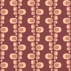 Rounded abstract seamless pattern - accent for any surfaces.