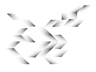 Linear halftone dots Design .elements for your design. vector illustration