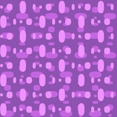 Rounded abstract seamless pattern - accent for any surfaces.